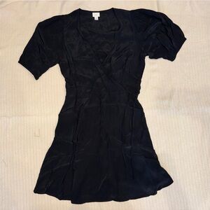 a new day Black Wrap Dress